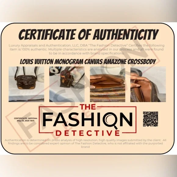 Authentic Louis Vuitton Brown Leather Amazon Bag + Certificate of Authenticity - Picture 3 of 12